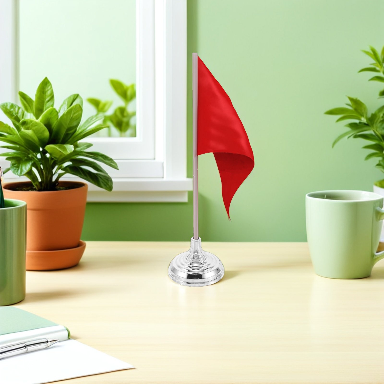 12Pcs Silver Mini Desk Flag St - Office Furniture Design recension och pris