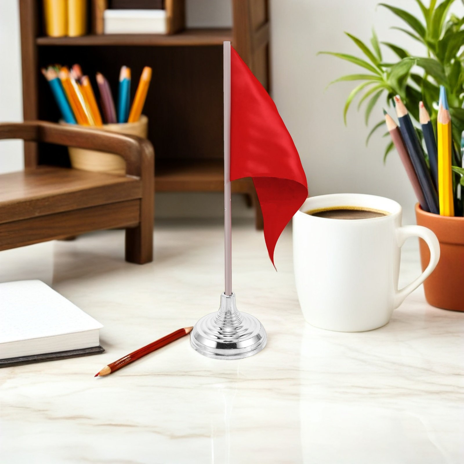 12Pcs Silver Mini Desk Flag St - Office Furniture Design recension och pris