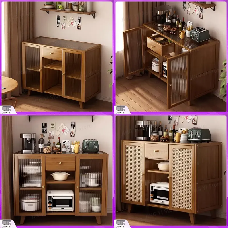 Wooden Kitchen Cabinet Buffet  - Credenza Office Storage recension och pris