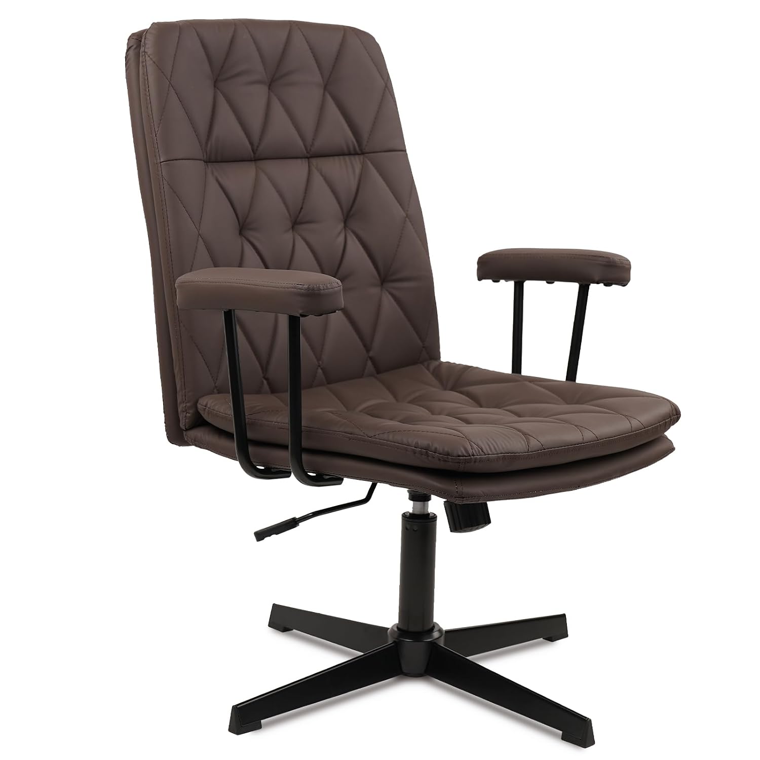 Brown Leather Office Chair No  - Task Chair Mid Back recension och pris