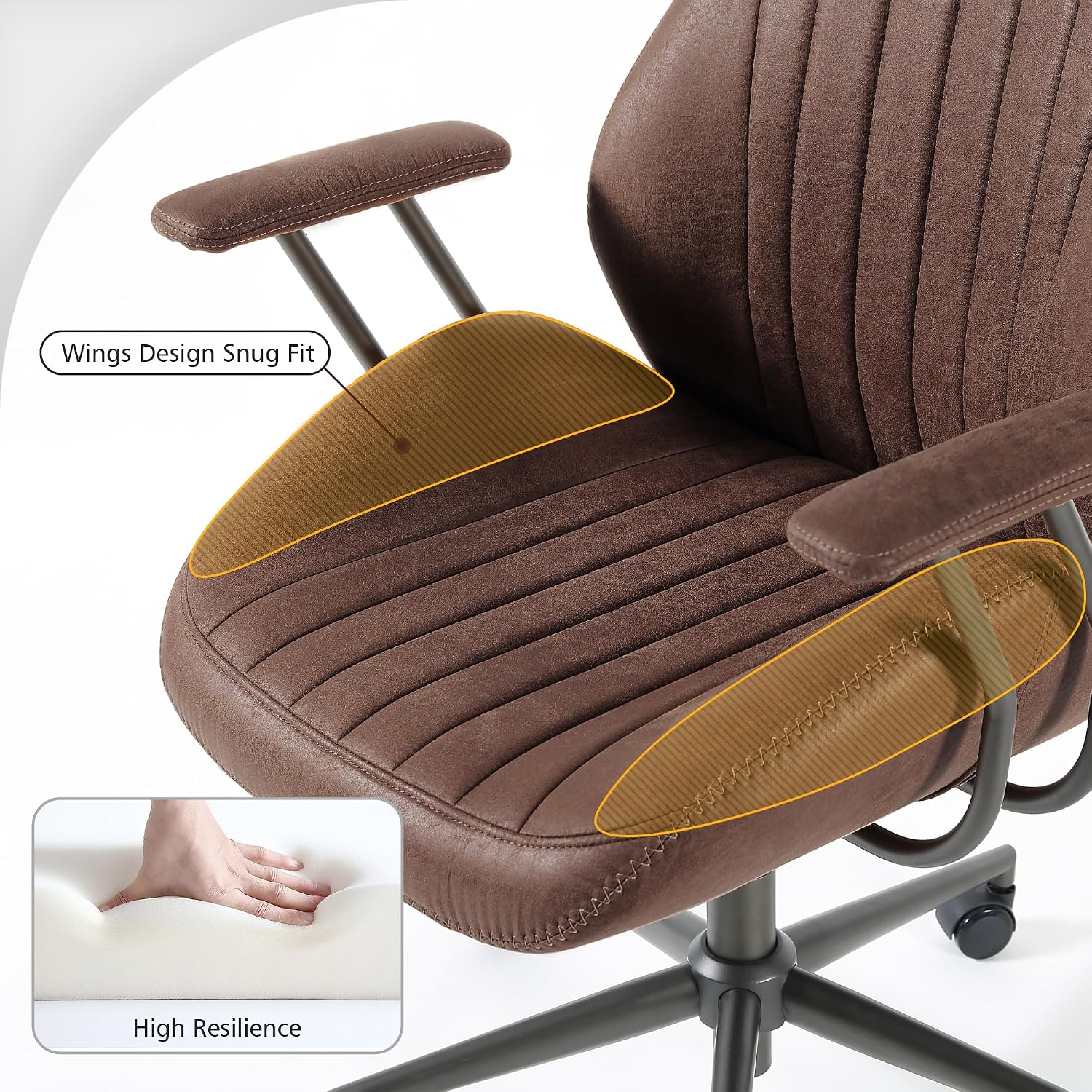 Mid-Century Modern High Back E - Task Chair Mid Back recension och pris