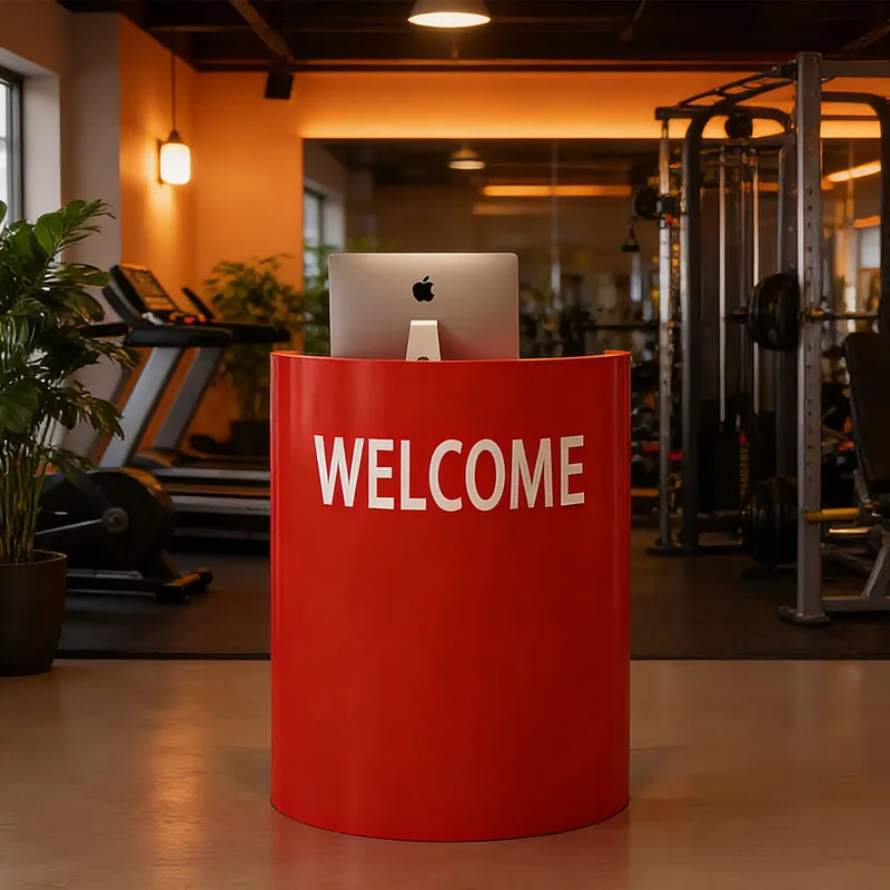 Industrial Curved Reception De - Office Furniture Store recension och pris