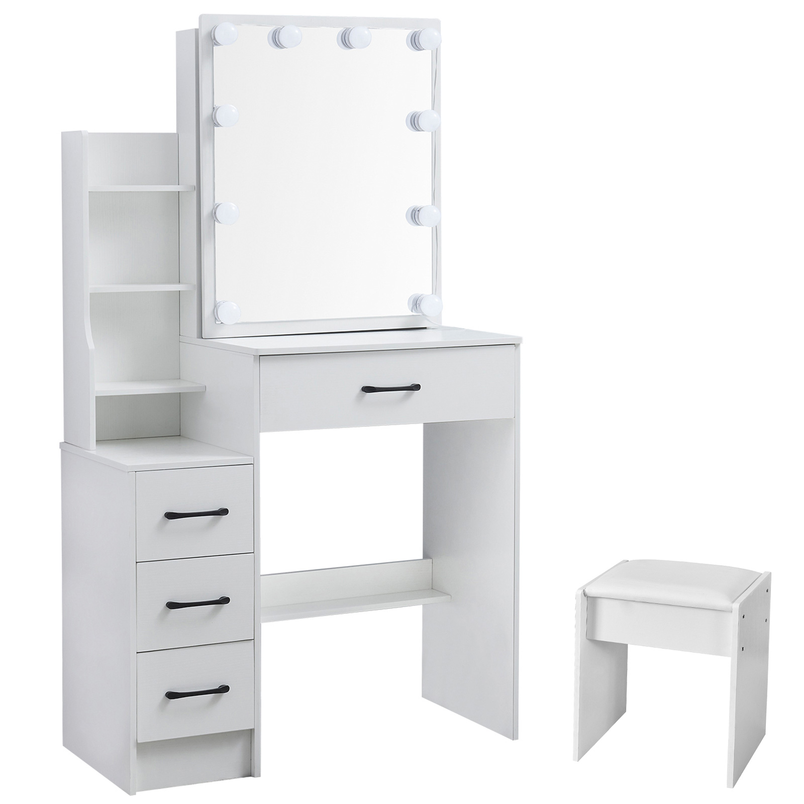 LED Makeup Vanity Desk Set wit - Office Furniture Okc recension och pris